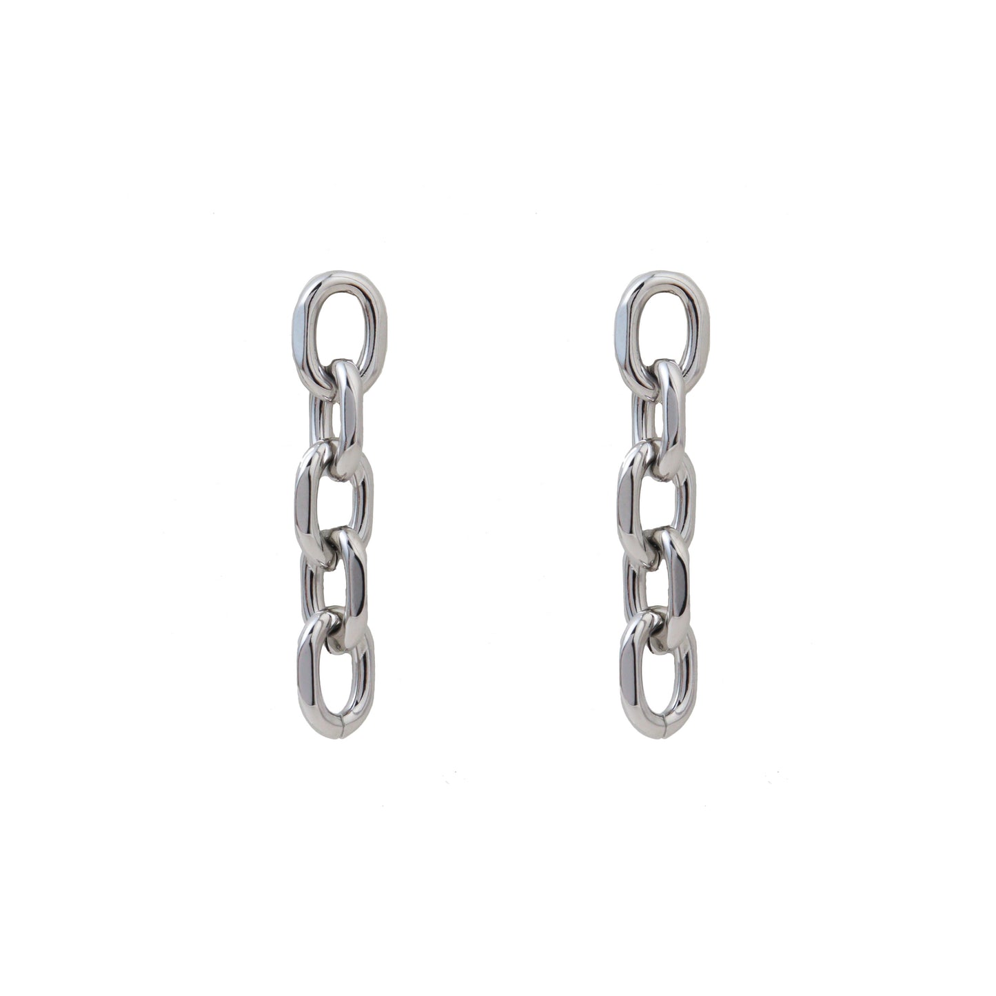 Silver Chain Earrings