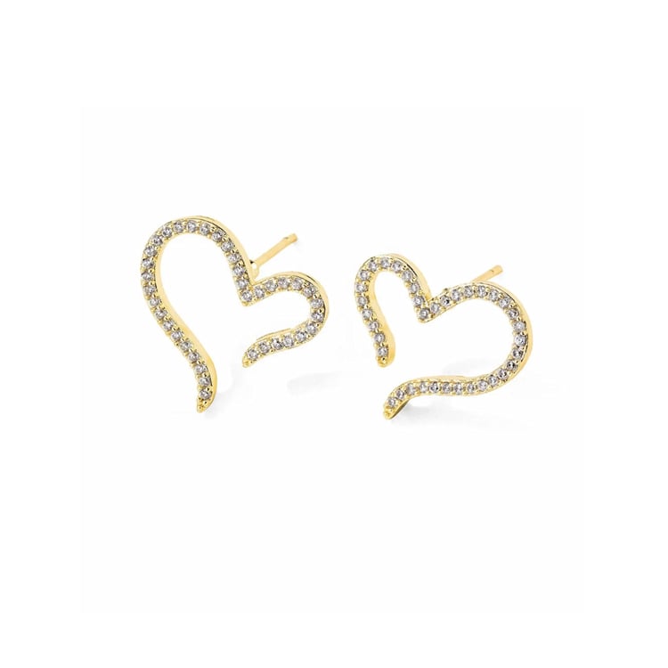 Big Heart Cubic Earrings