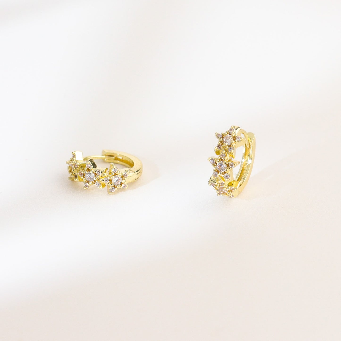 Cosmo Cubic Huggies Earrings