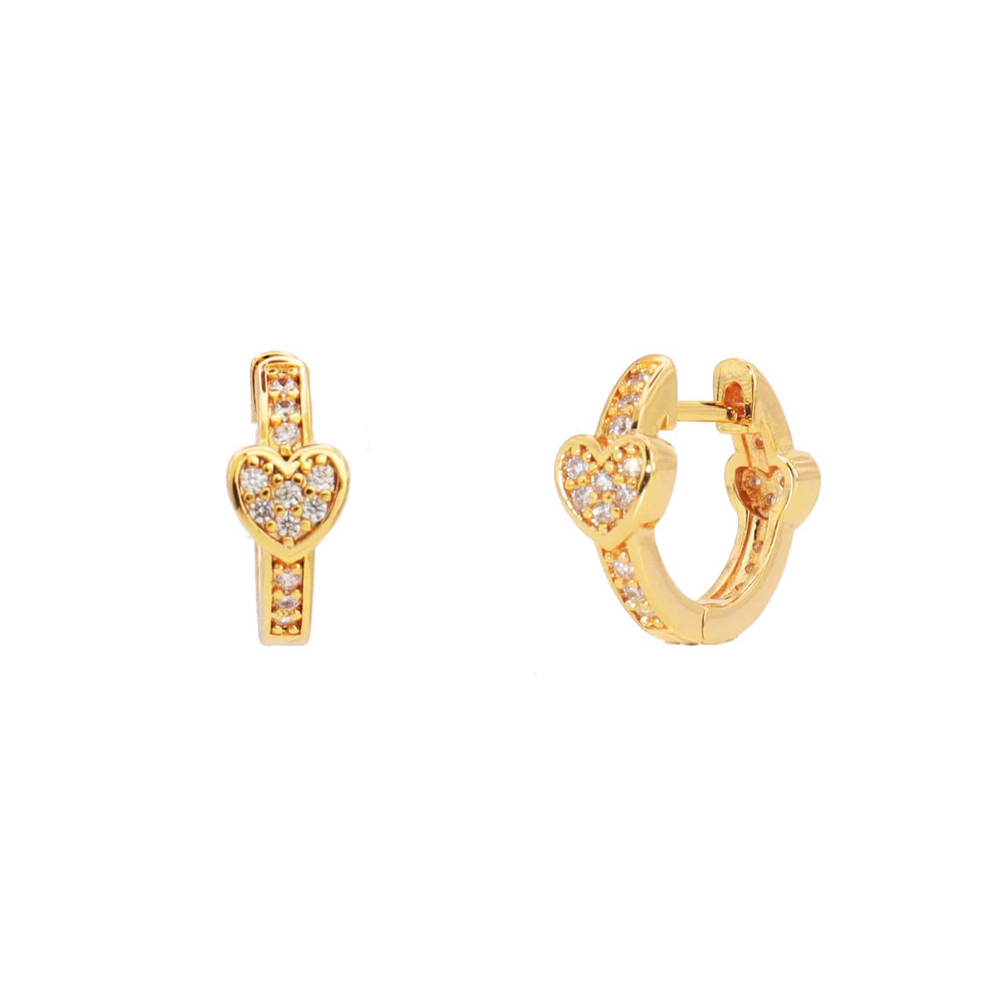 Philia Love Cubic Huggies Earrings