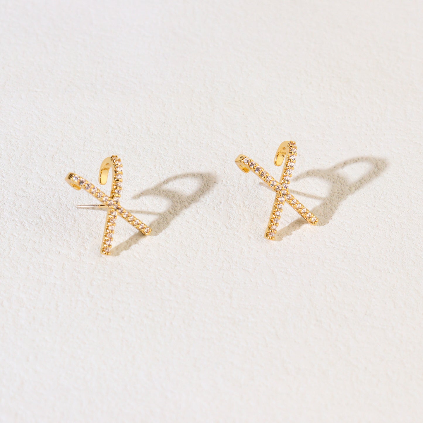 Petite Flash Anchor Earrings
