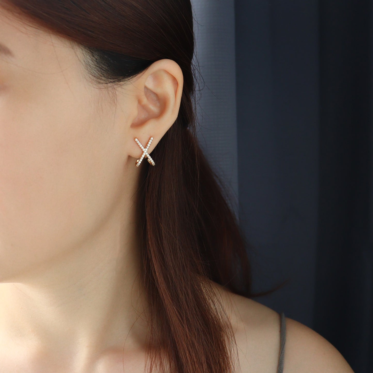 Petite Flash Anchor Earrings