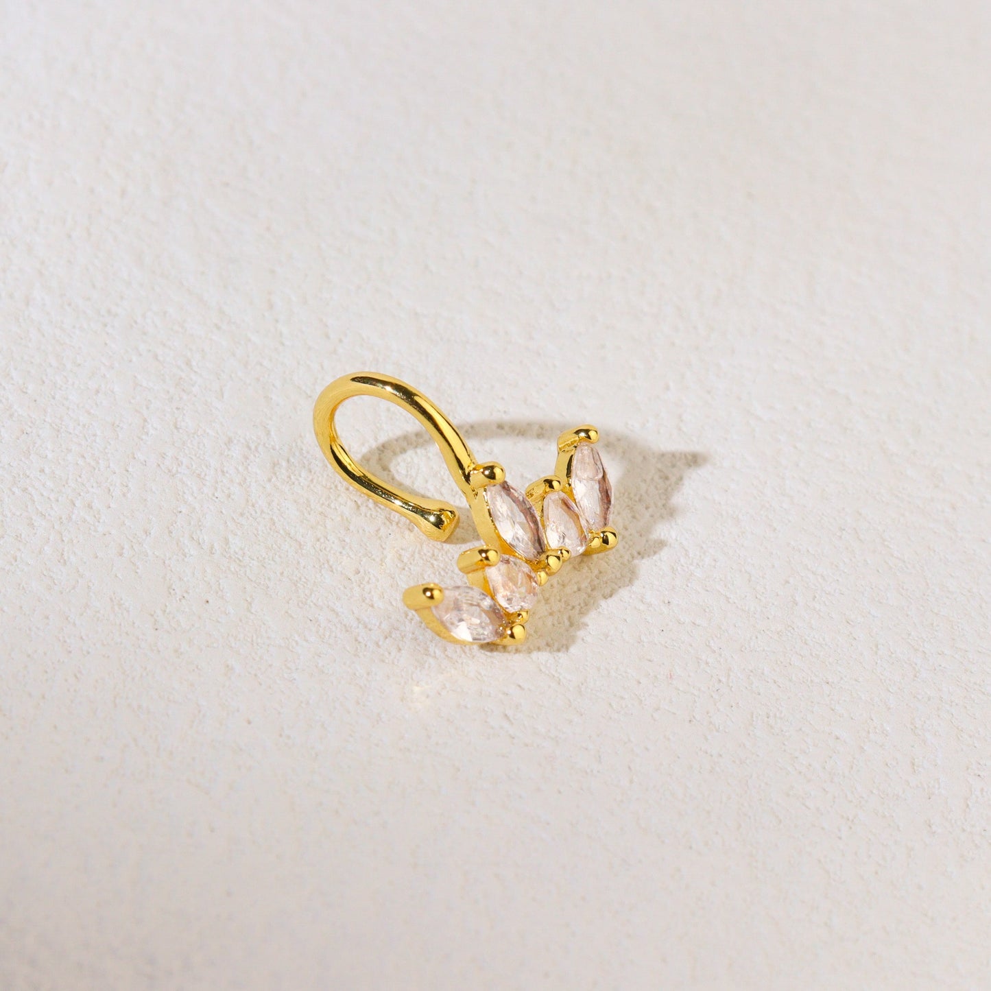 Crystal Crown Ear Cuff