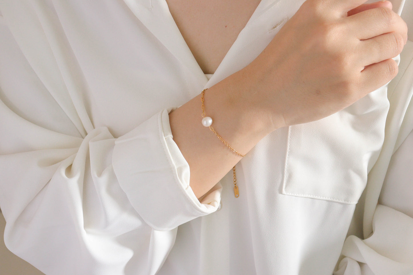 Pearly Mixed Chain Bracelet