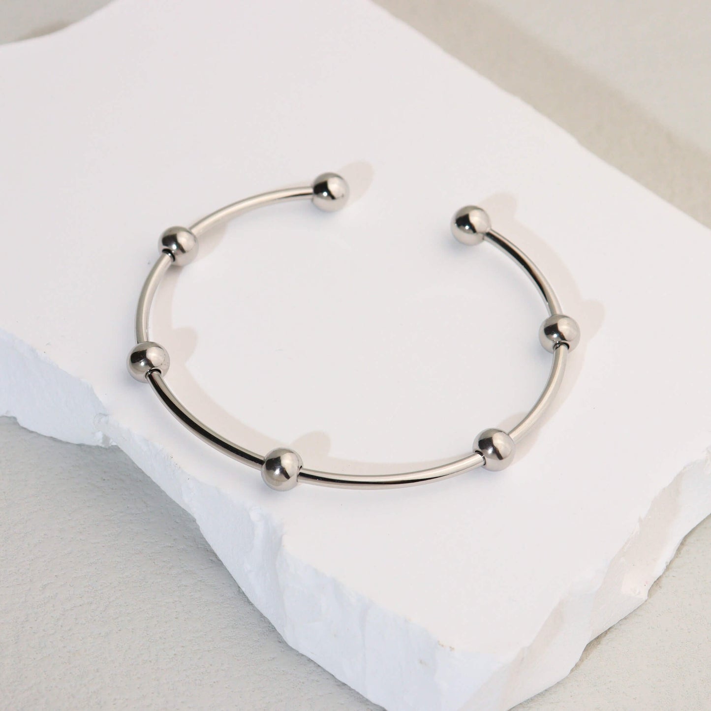 Silver Multi Ball Bangle