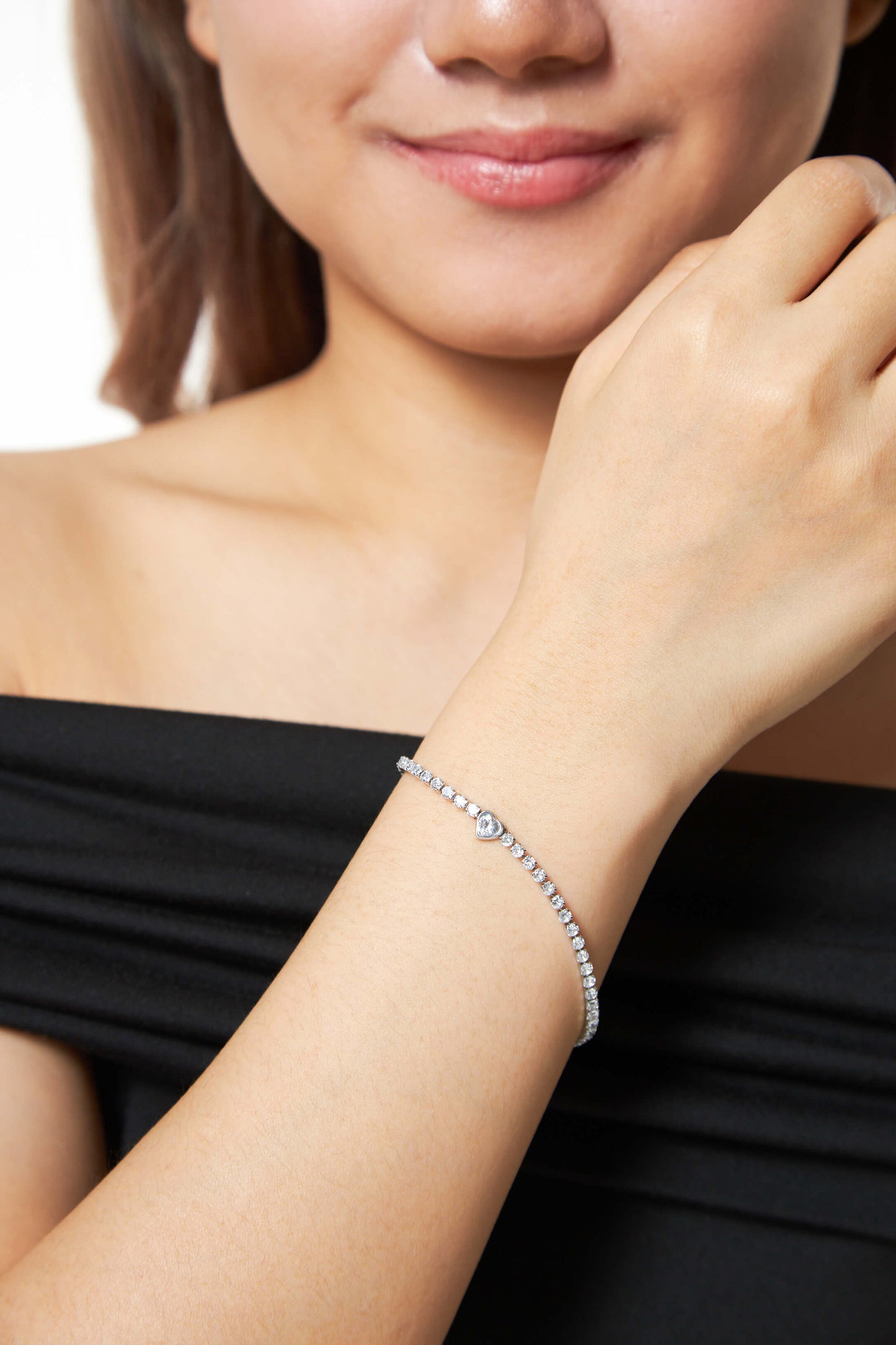 Tennis Love Silver Bracelet