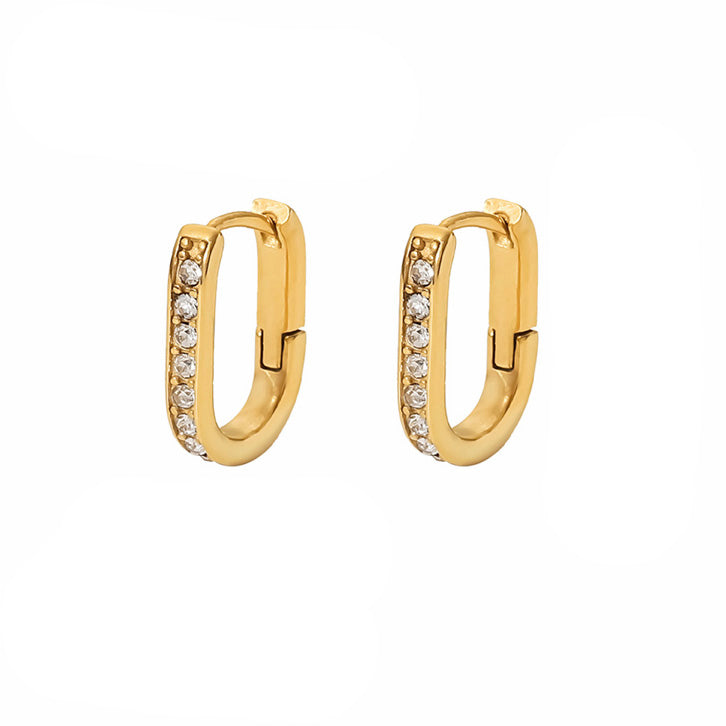 Trapeze Hoop Earrings