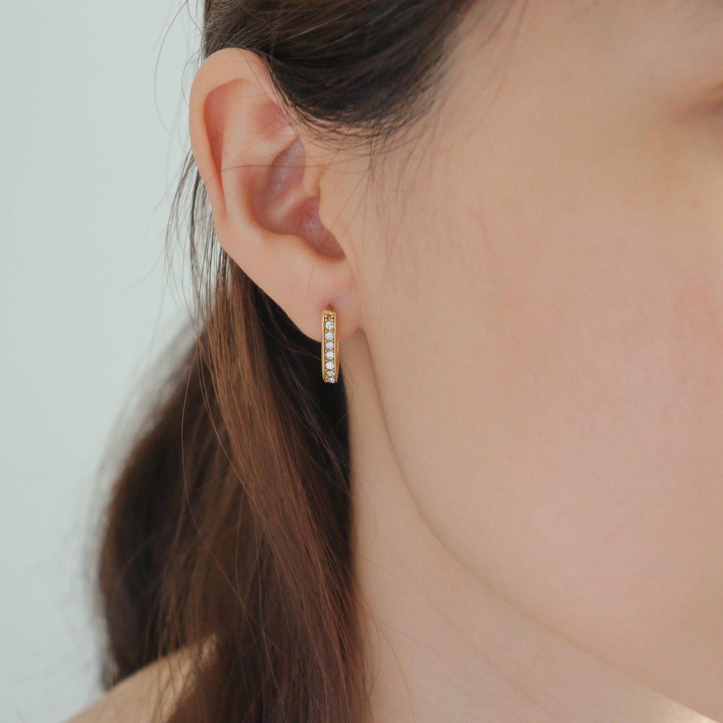 Trapeze Hoop Earrings
