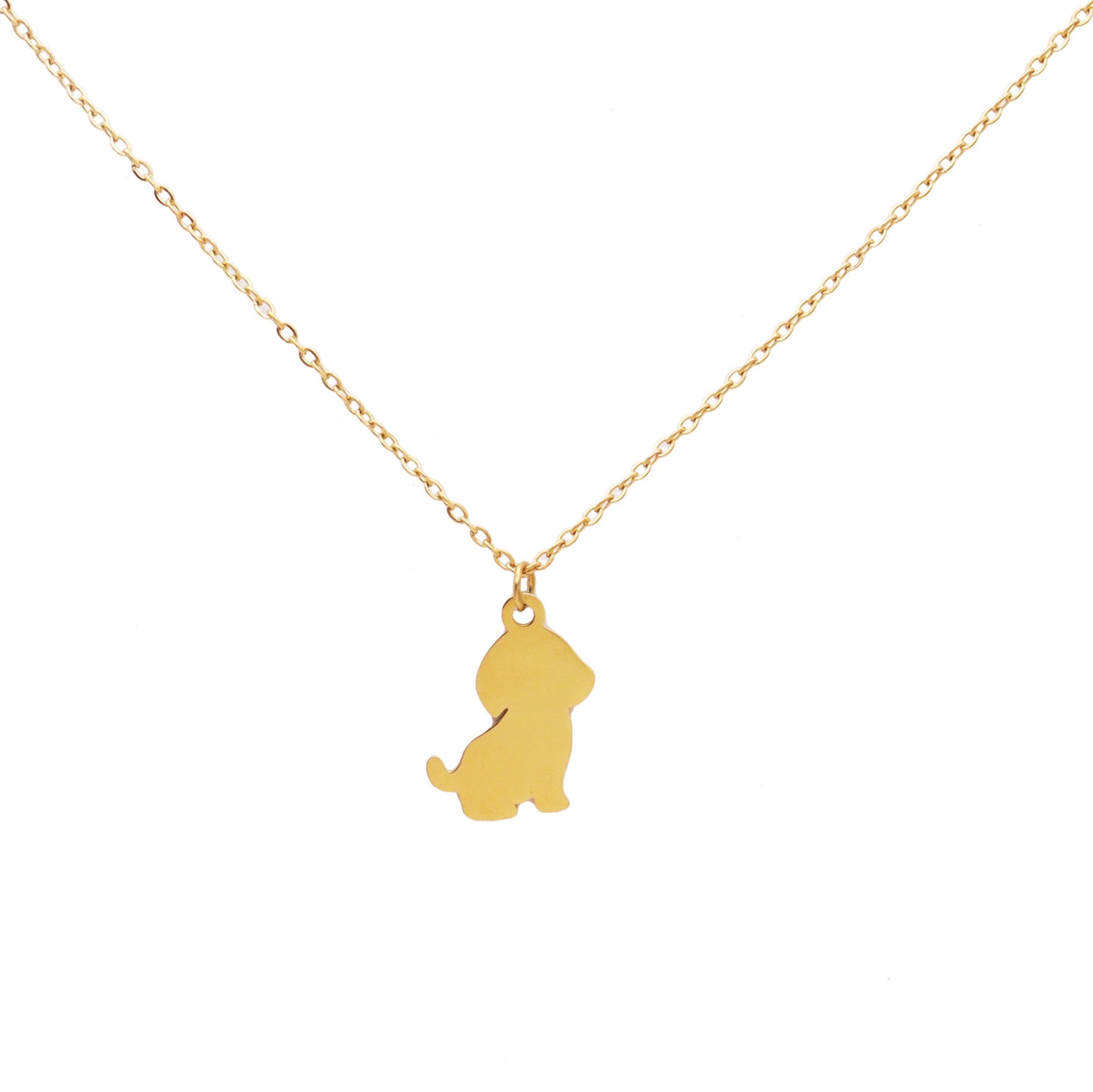 Hi Puppy Gold Necklace