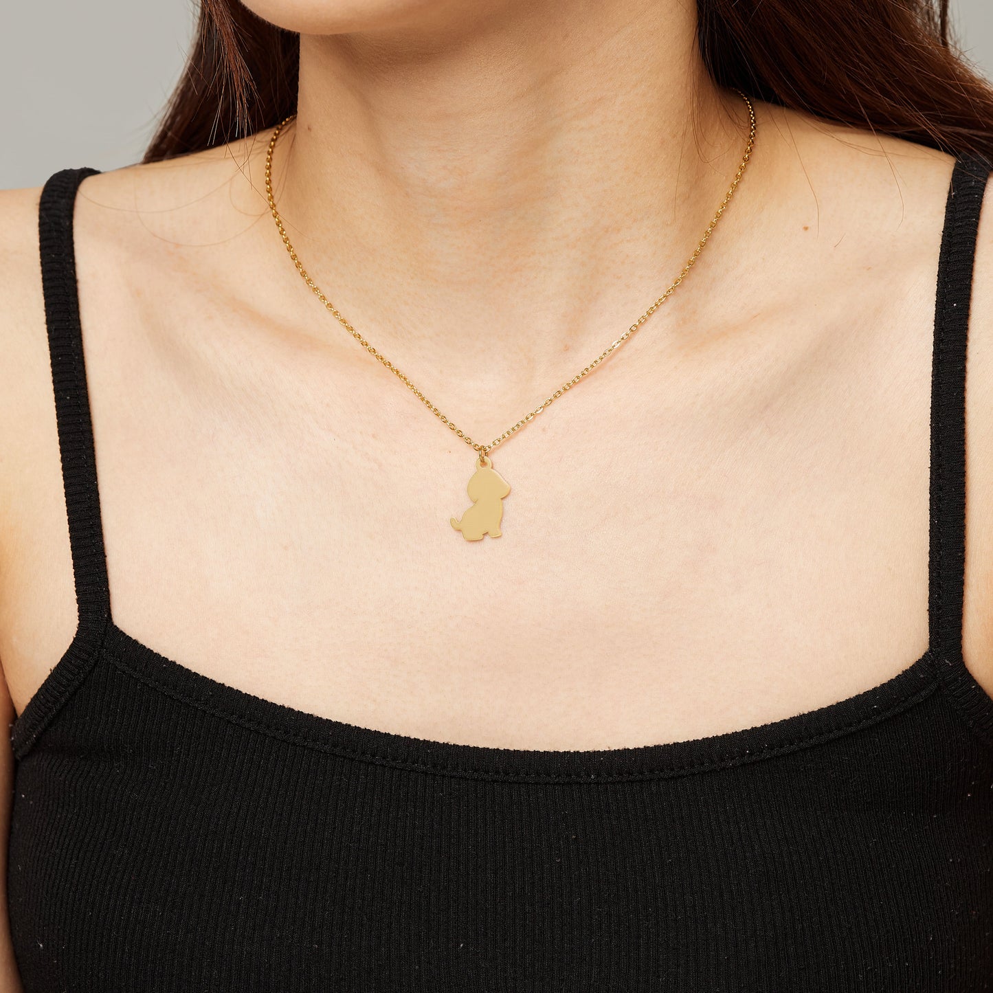 Hi Puppy Gold Necklace
