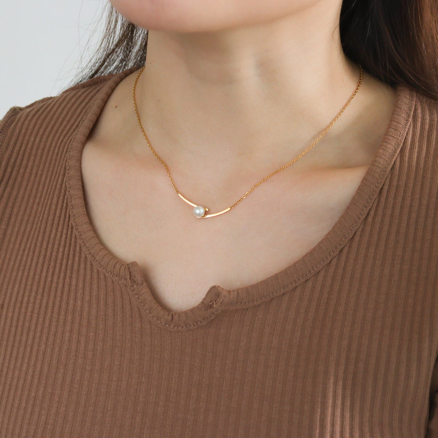 Gulf of Pearl Gold Necklace
