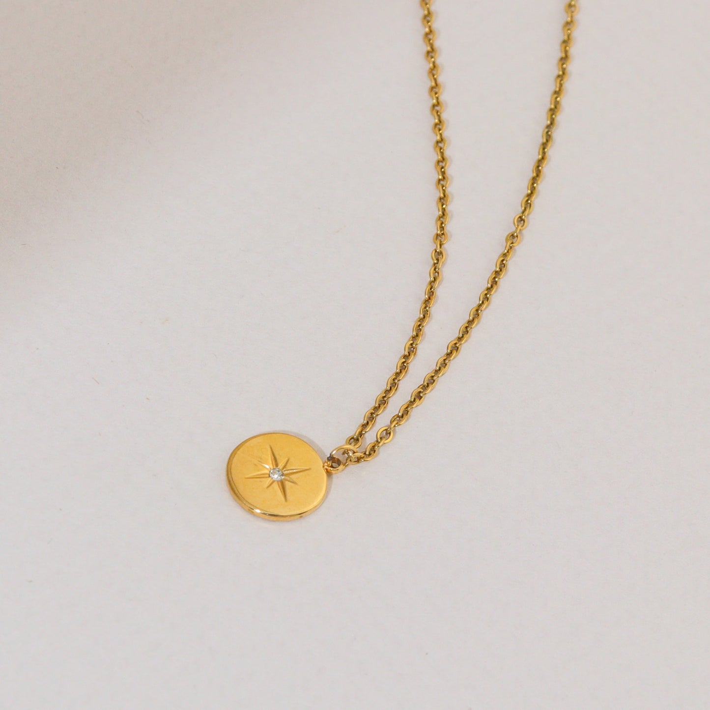Stellar Starburst Gold Necklace