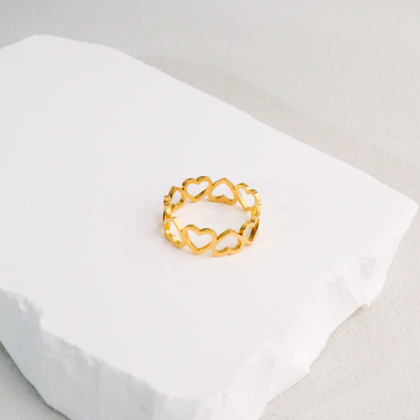 Love Chain Gold Open Ring