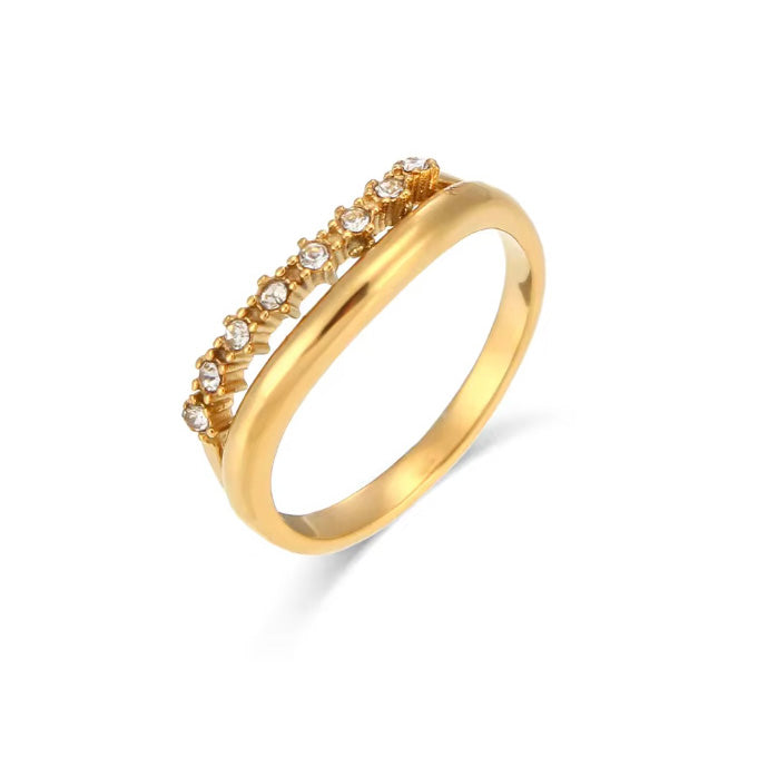 Natalie Cubic Gold Ring