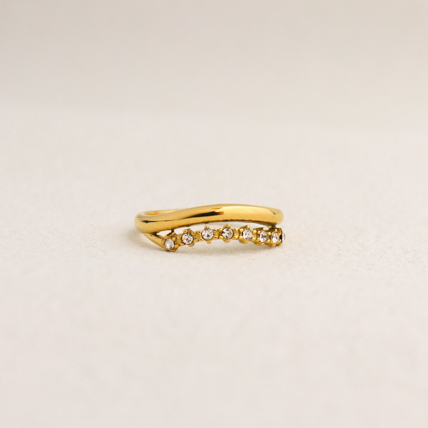 Natalie Cubic Gold Ring