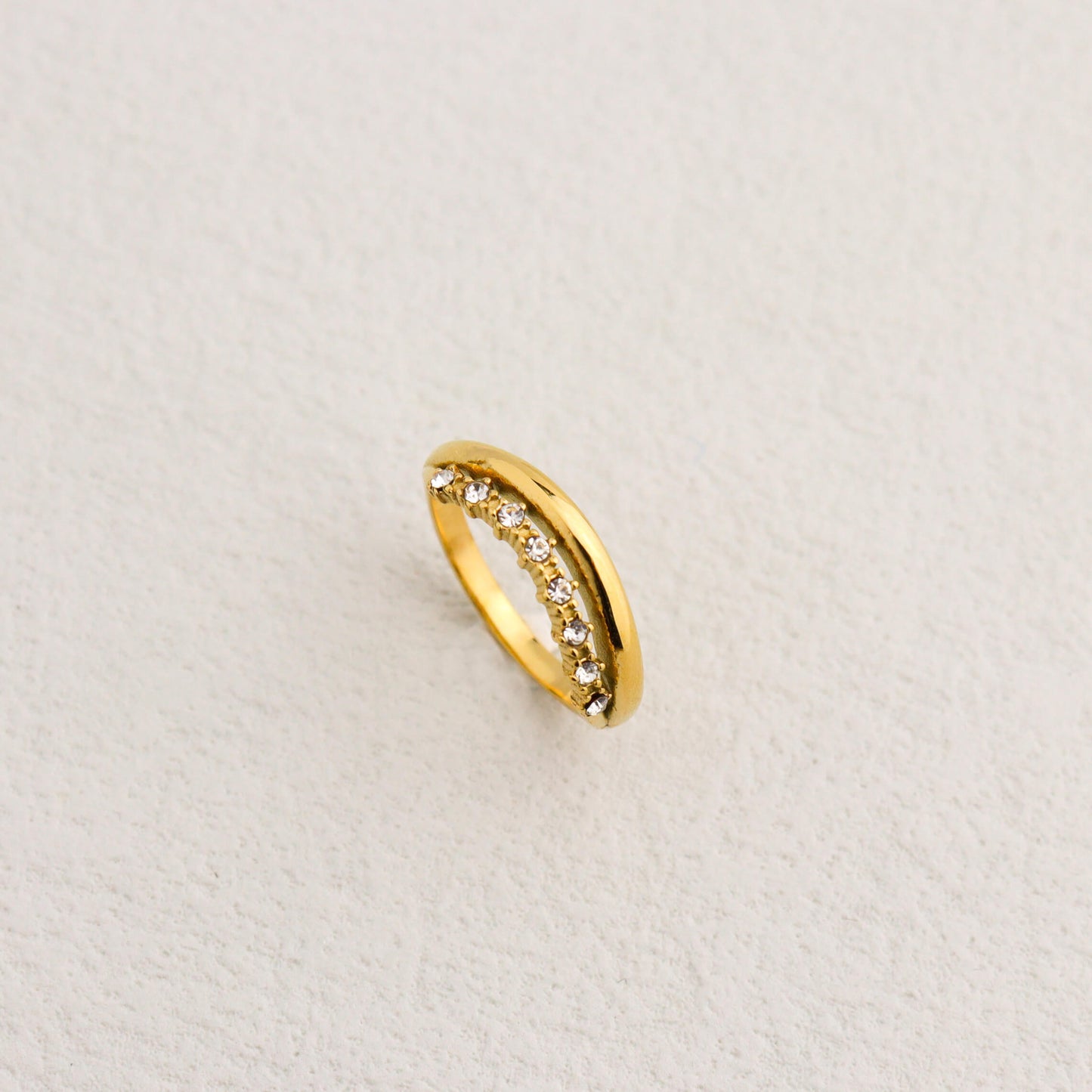 Natalie Cubic Gold Ring
