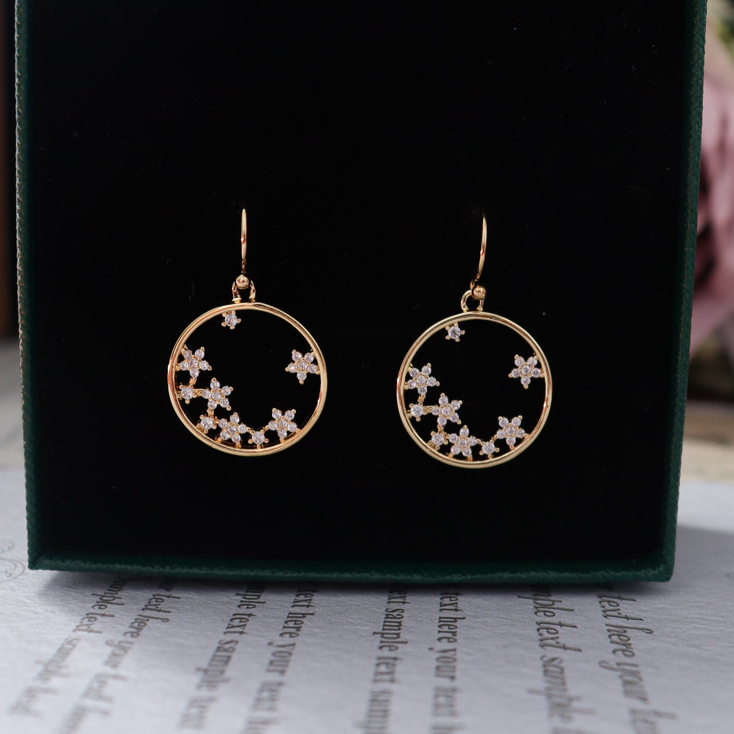 Starry Starry Night Gold Earrings