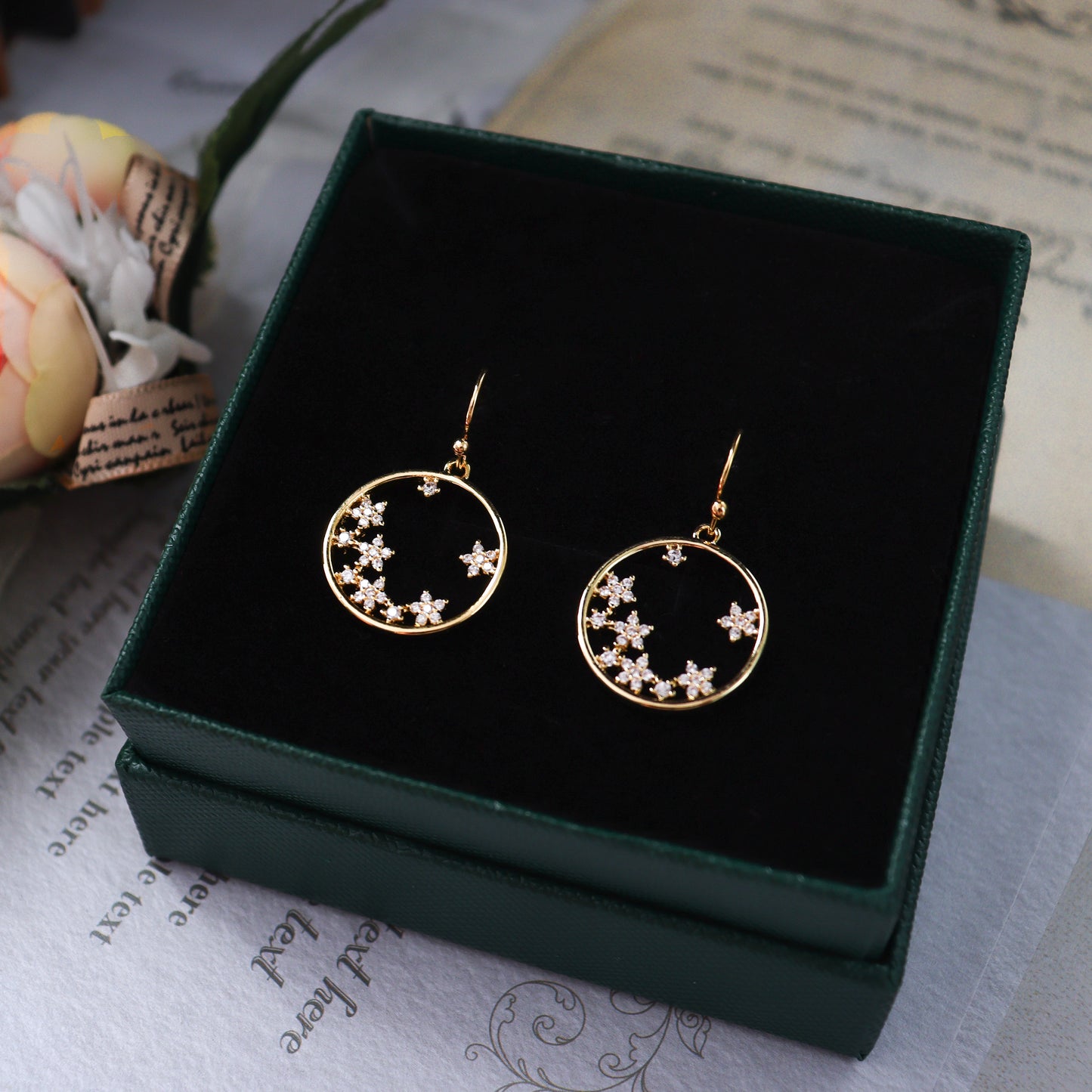 Starry Starry Night Gold Earrings