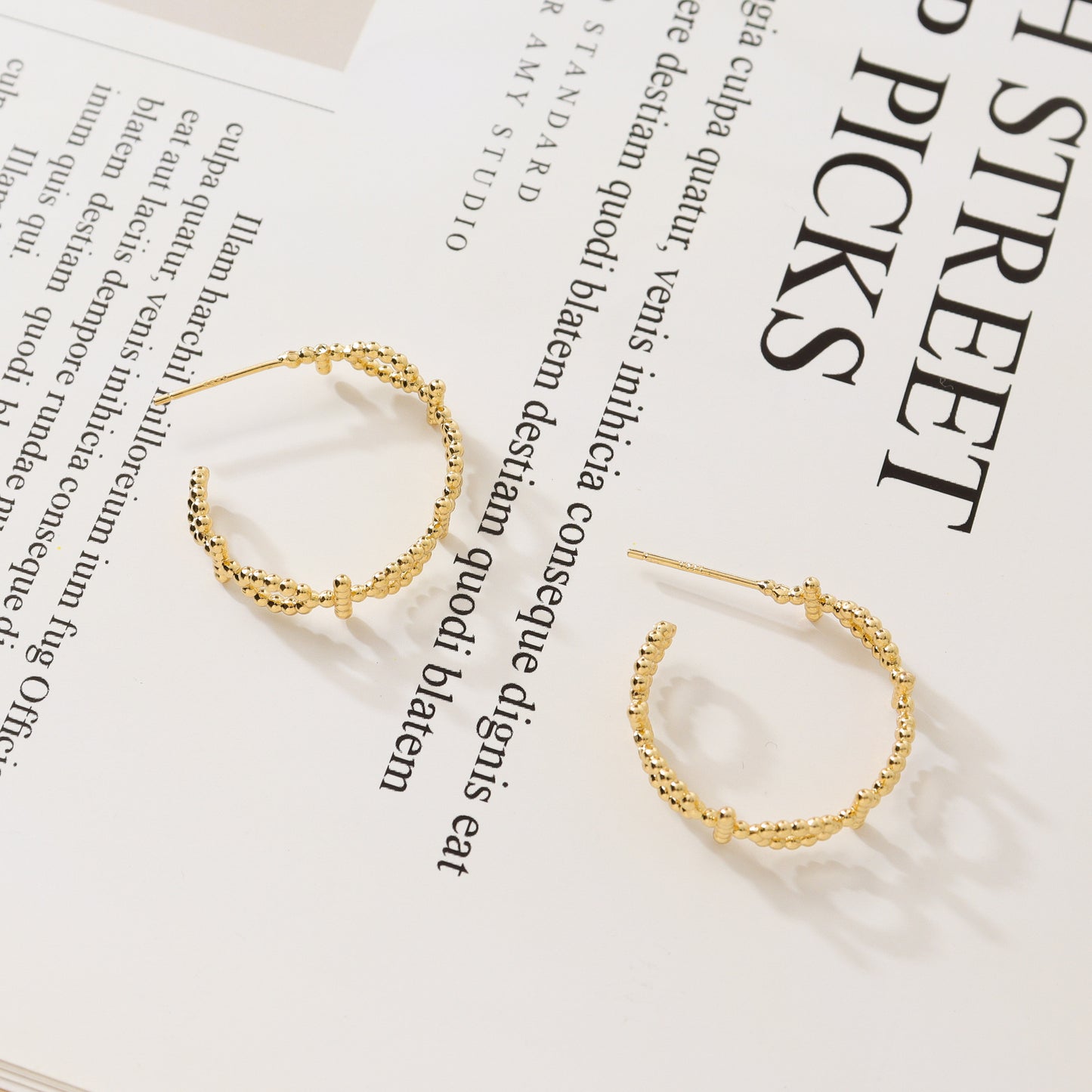 Weave C-Hoop Earrings
