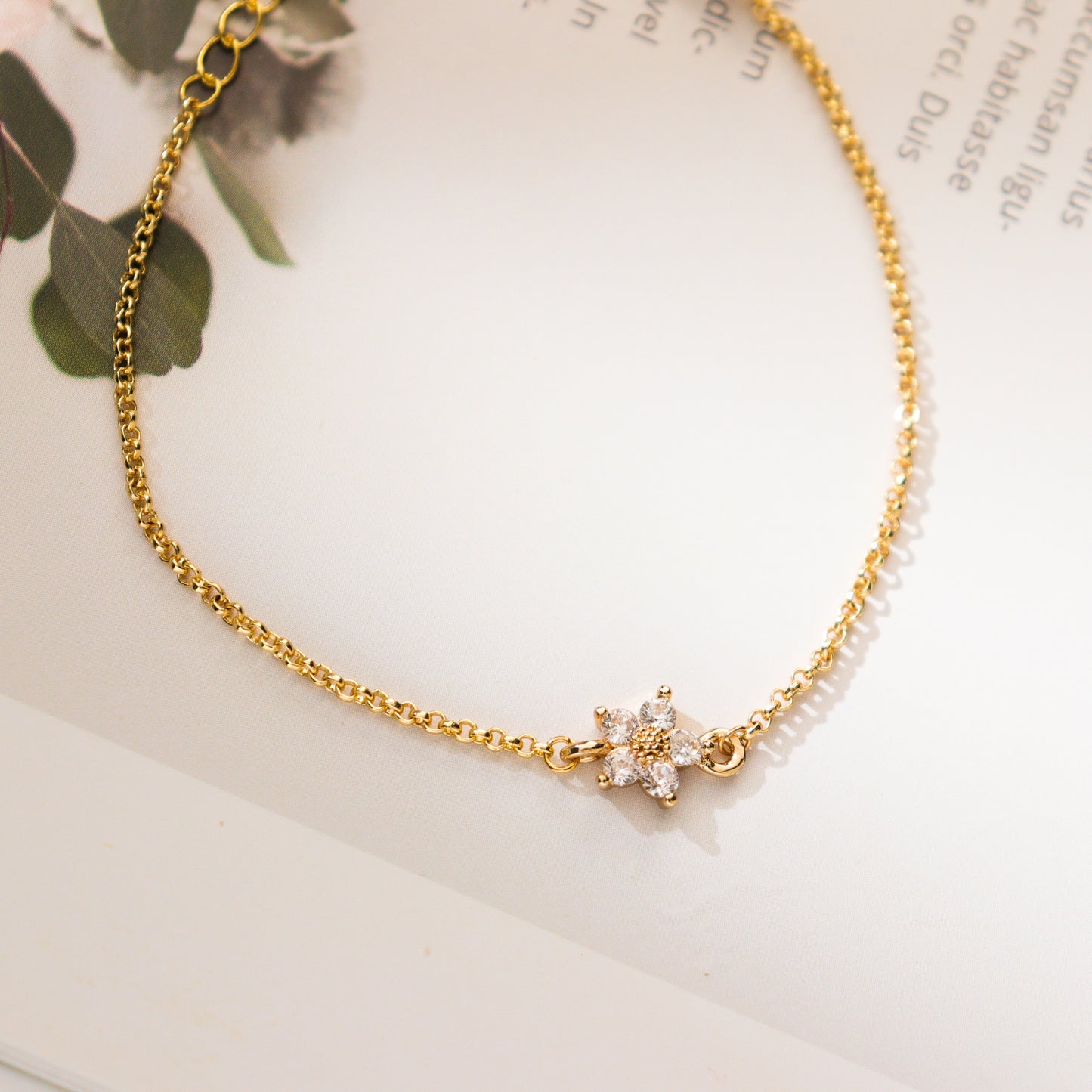 Forget Me Not Gold Bracelet
