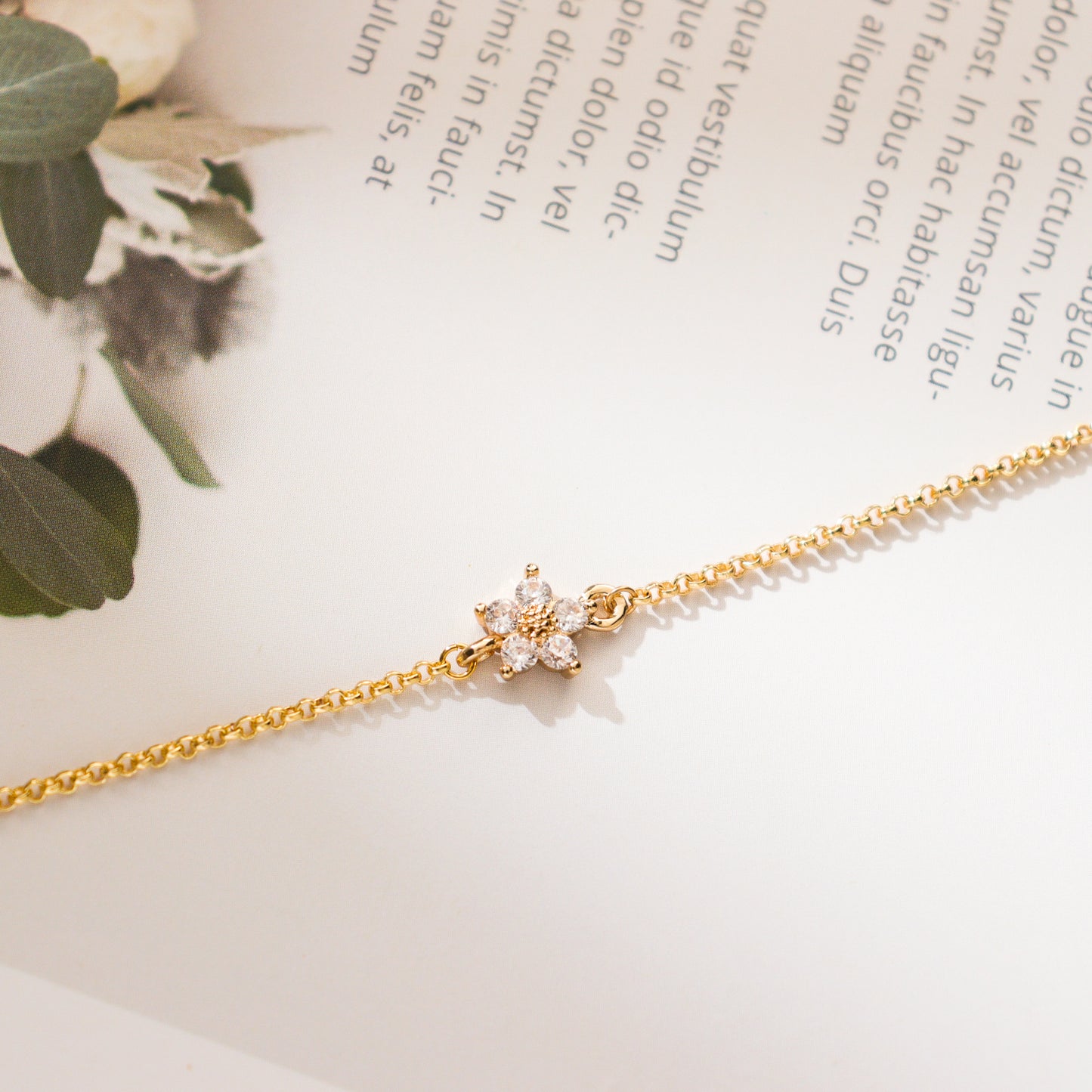 Forget Me Not Gold Bracelet