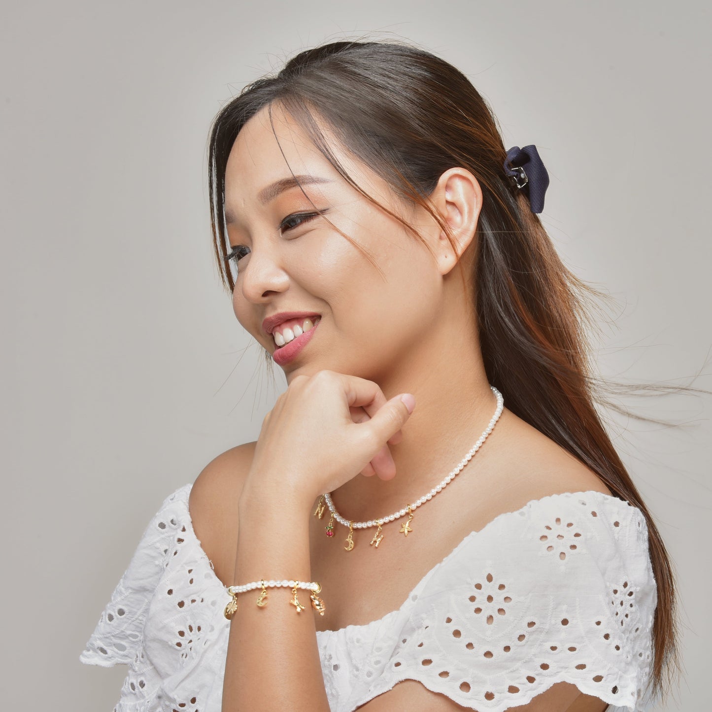 Build Your Own Charm Pearl Necklace