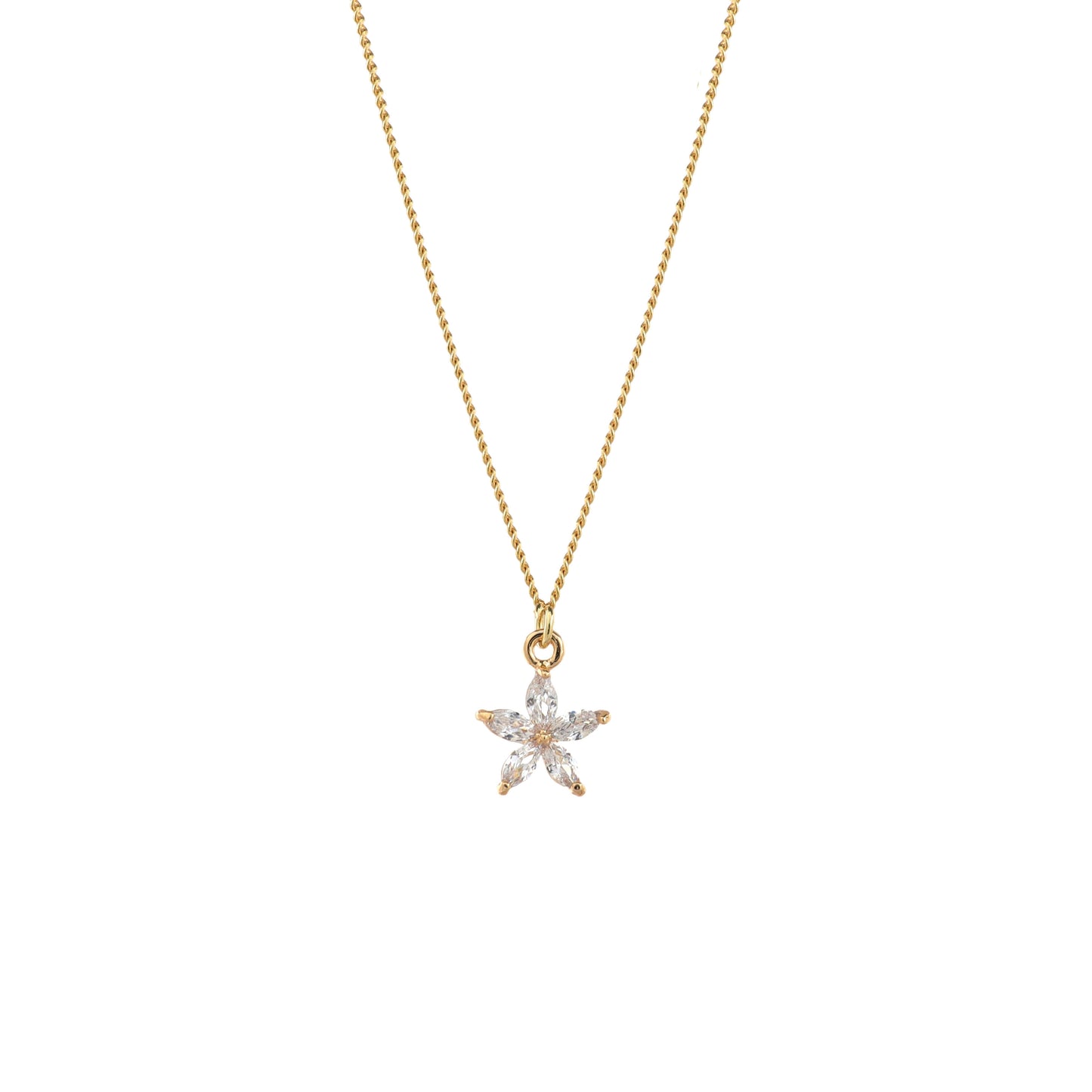Plumeria Gold Necklace