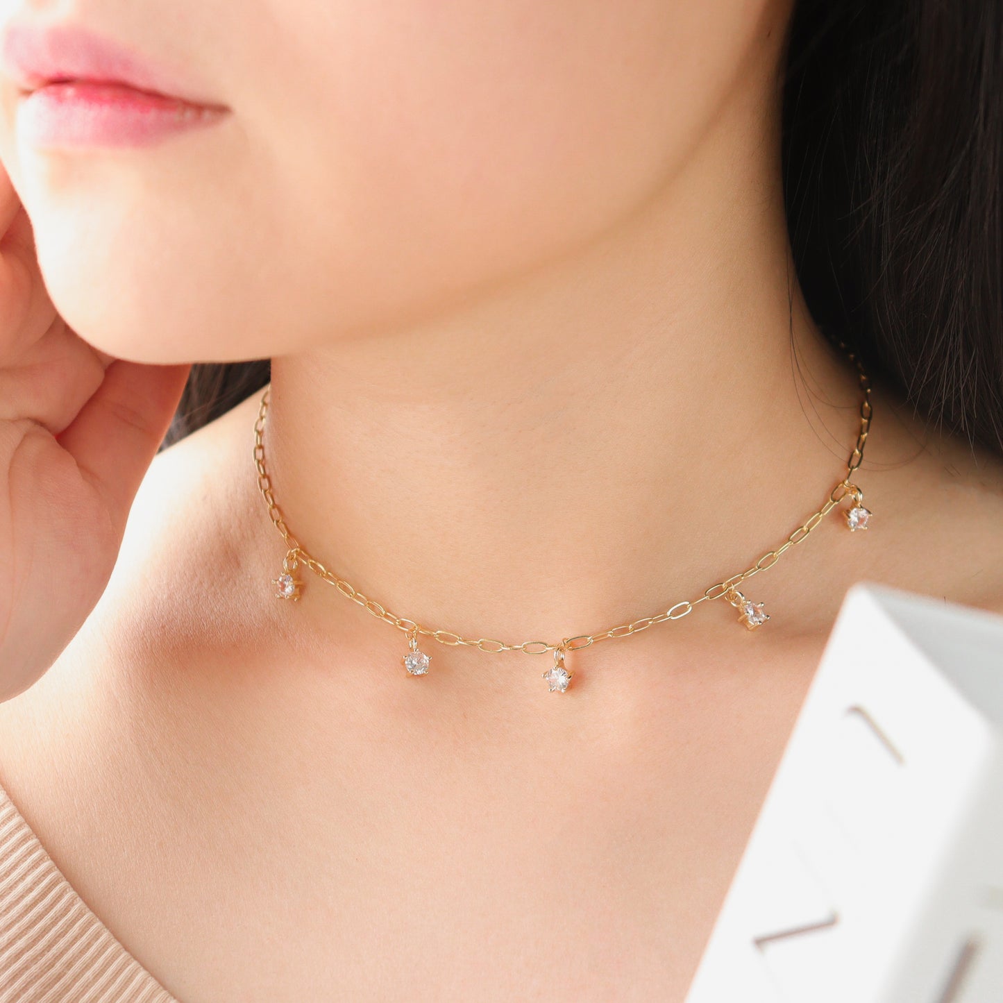Glistar Gold Choker Necklace