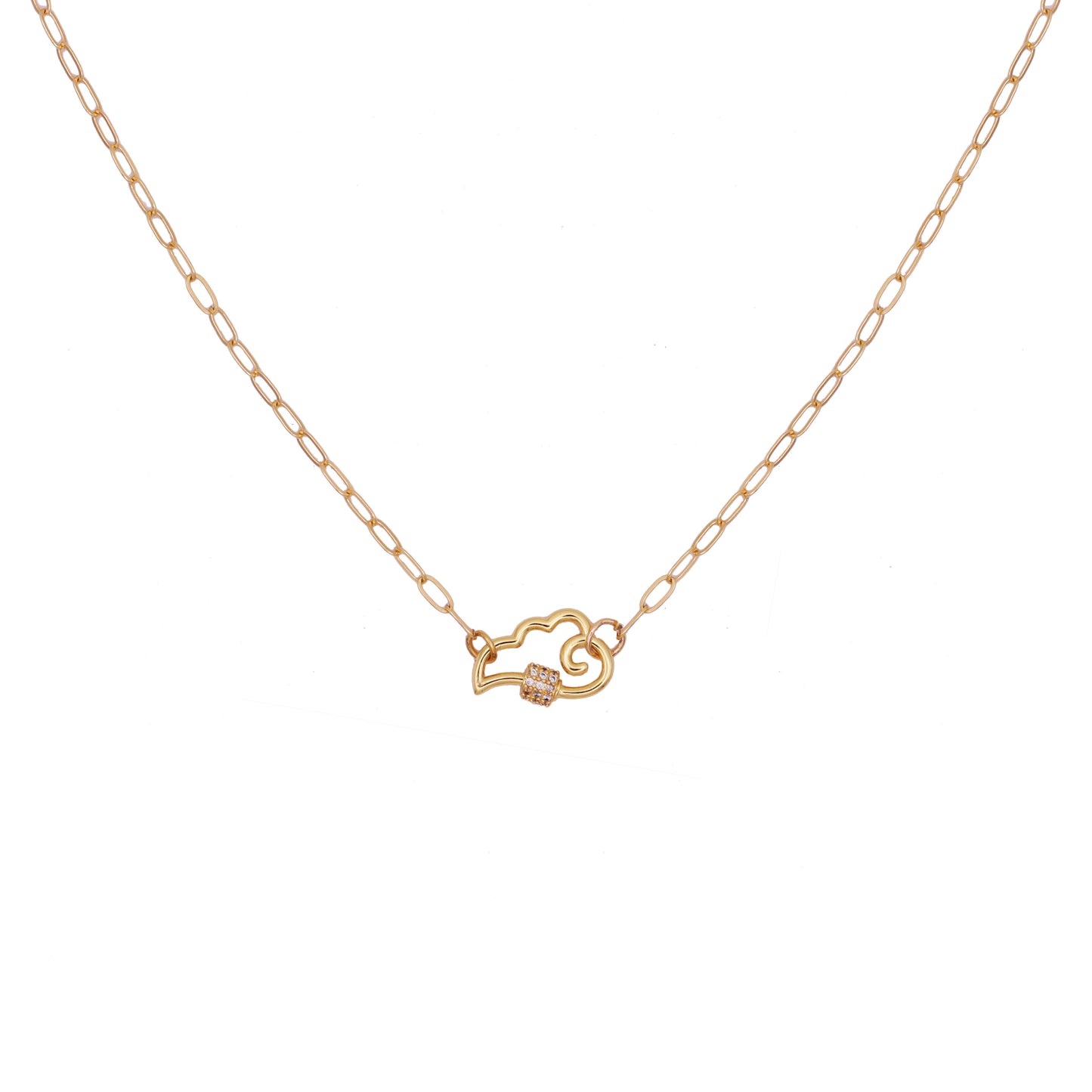 Cloud Spiral Lock Necklace