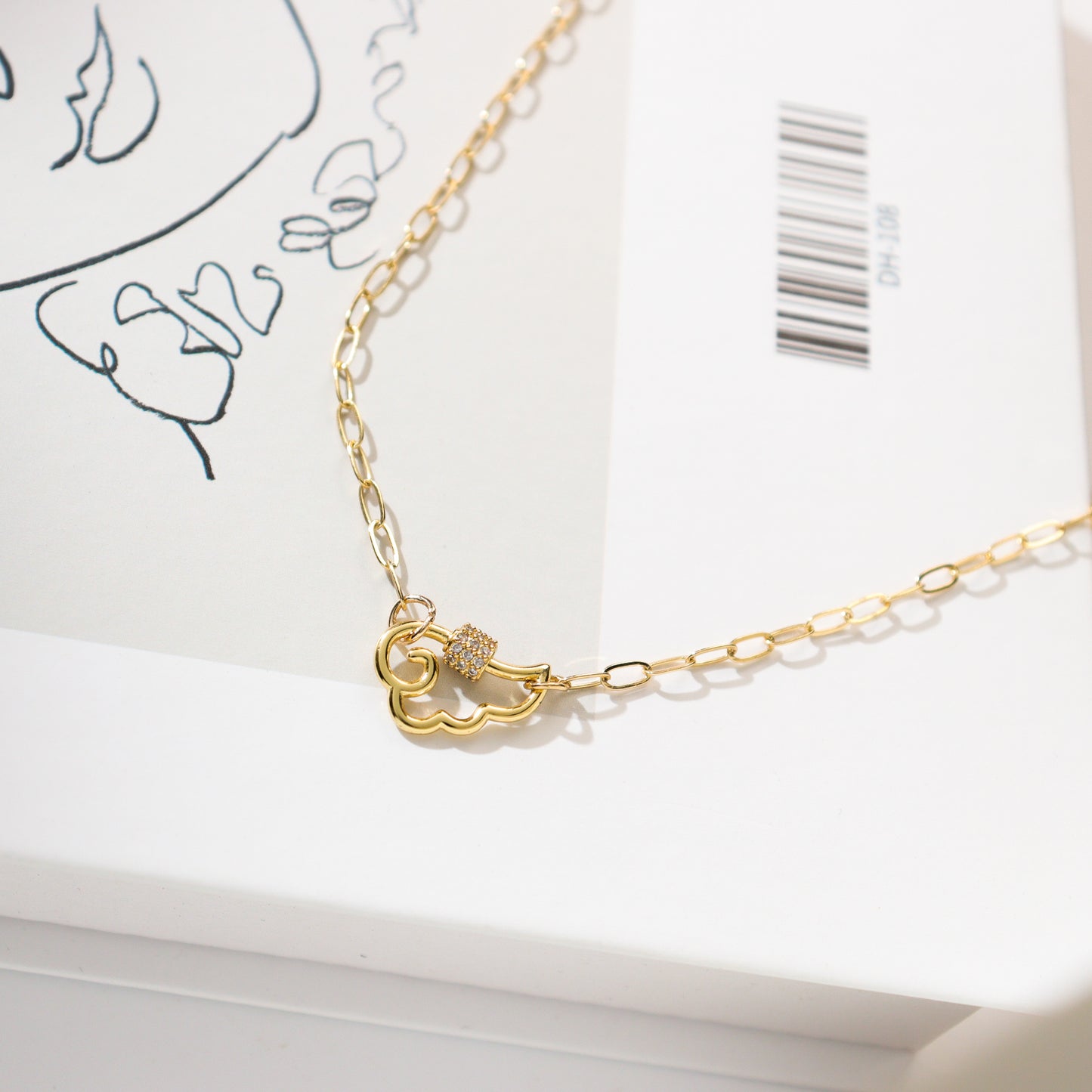 Cloud Spiral Lock Necklace