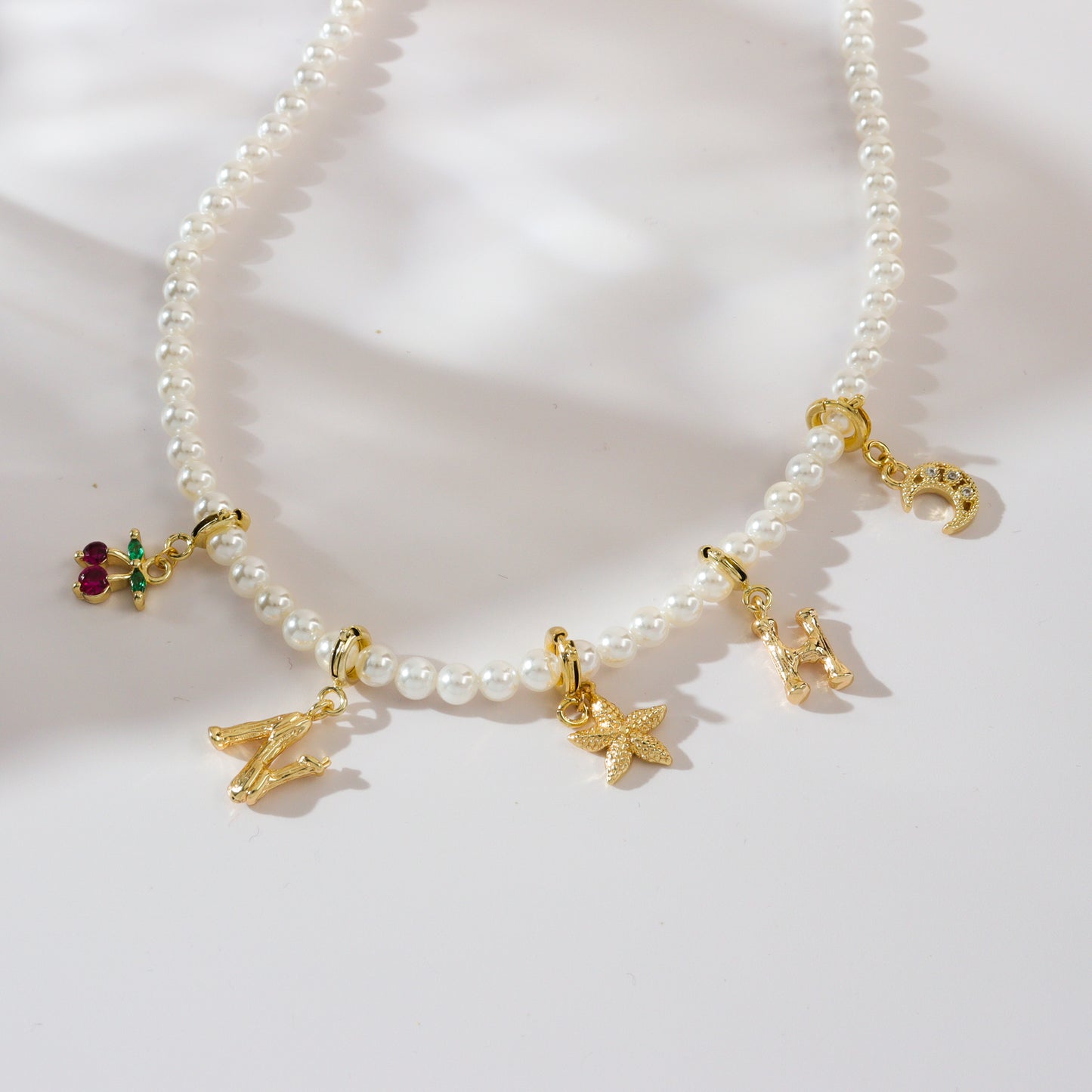 Build Your Own Charm Pearl Necklace
