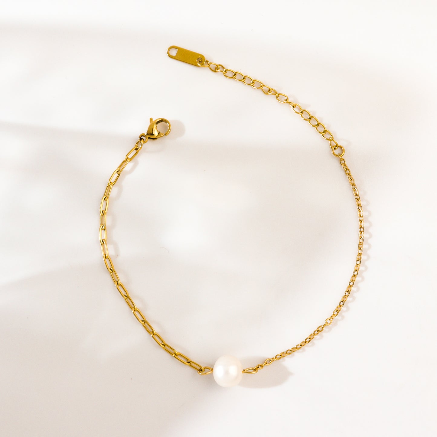 Pearly Mixed Chain Bracelet