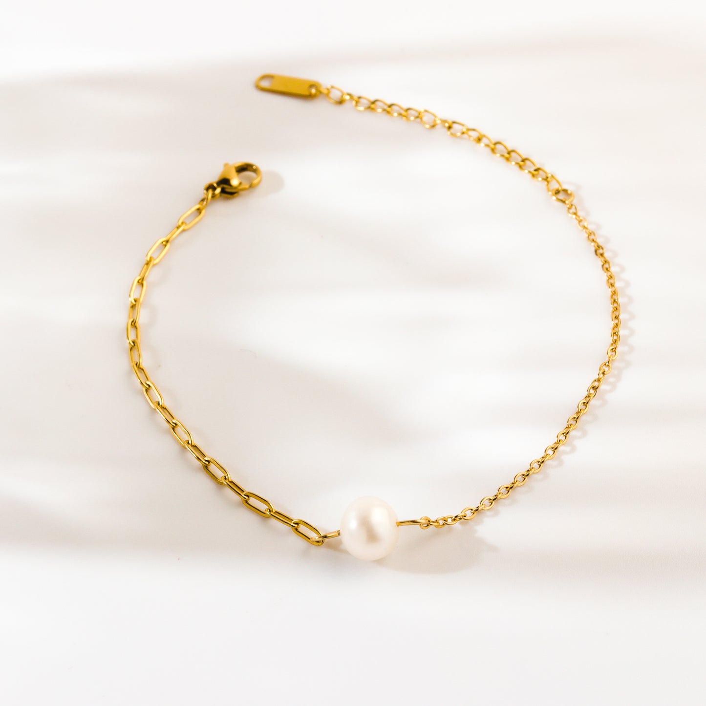 Pearly Mixed Chain Bracelet