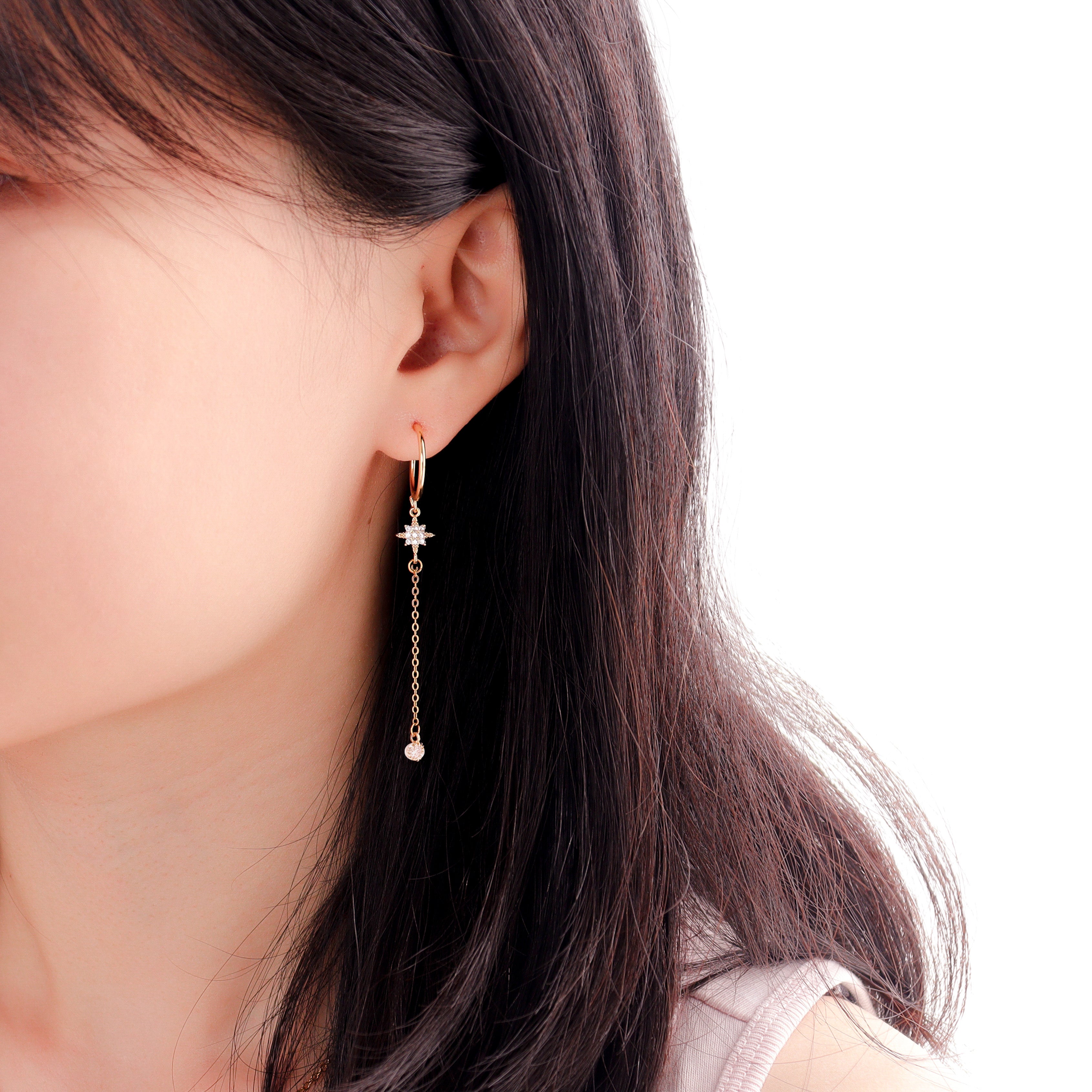 Gabriel Star Clip On Earrings