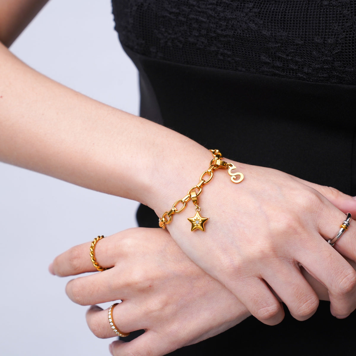 Round Chain Gold Bracelet