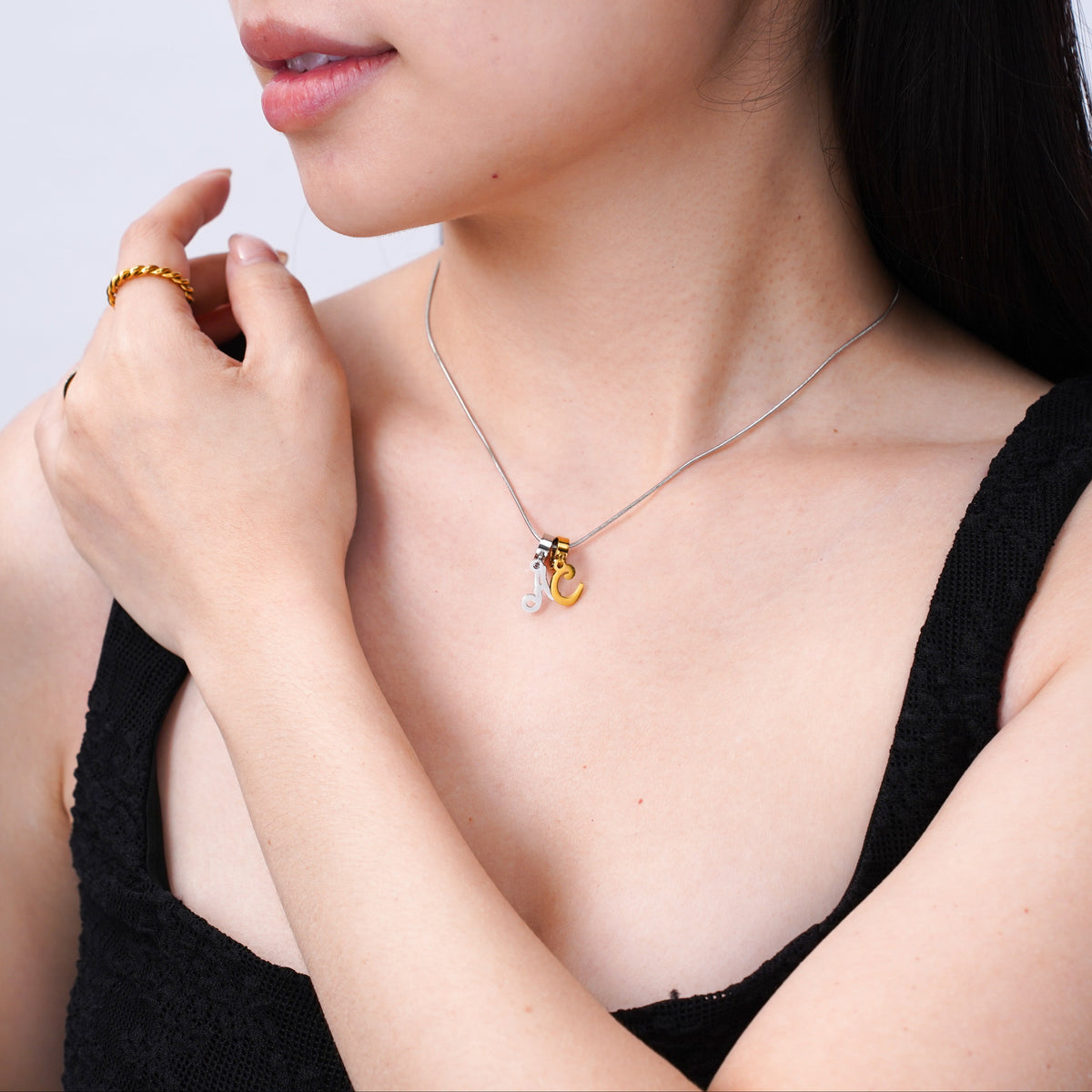 Alphabet Gold Clip On Charm