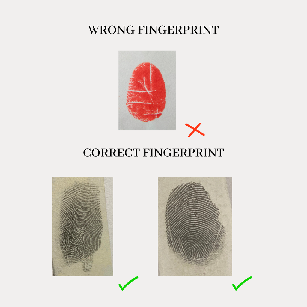 Engraved Love Fingerprint Couple Gold Ring