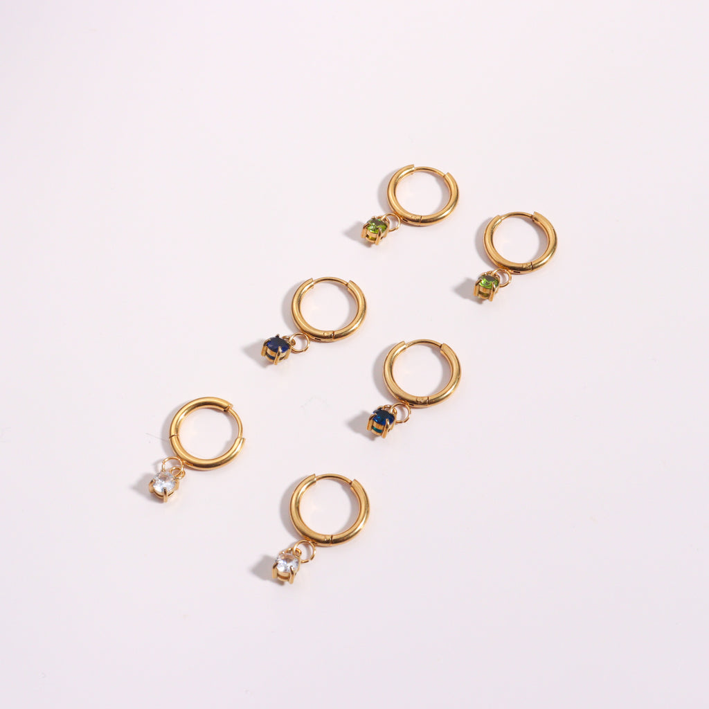 Personalised Birthstone Earrings