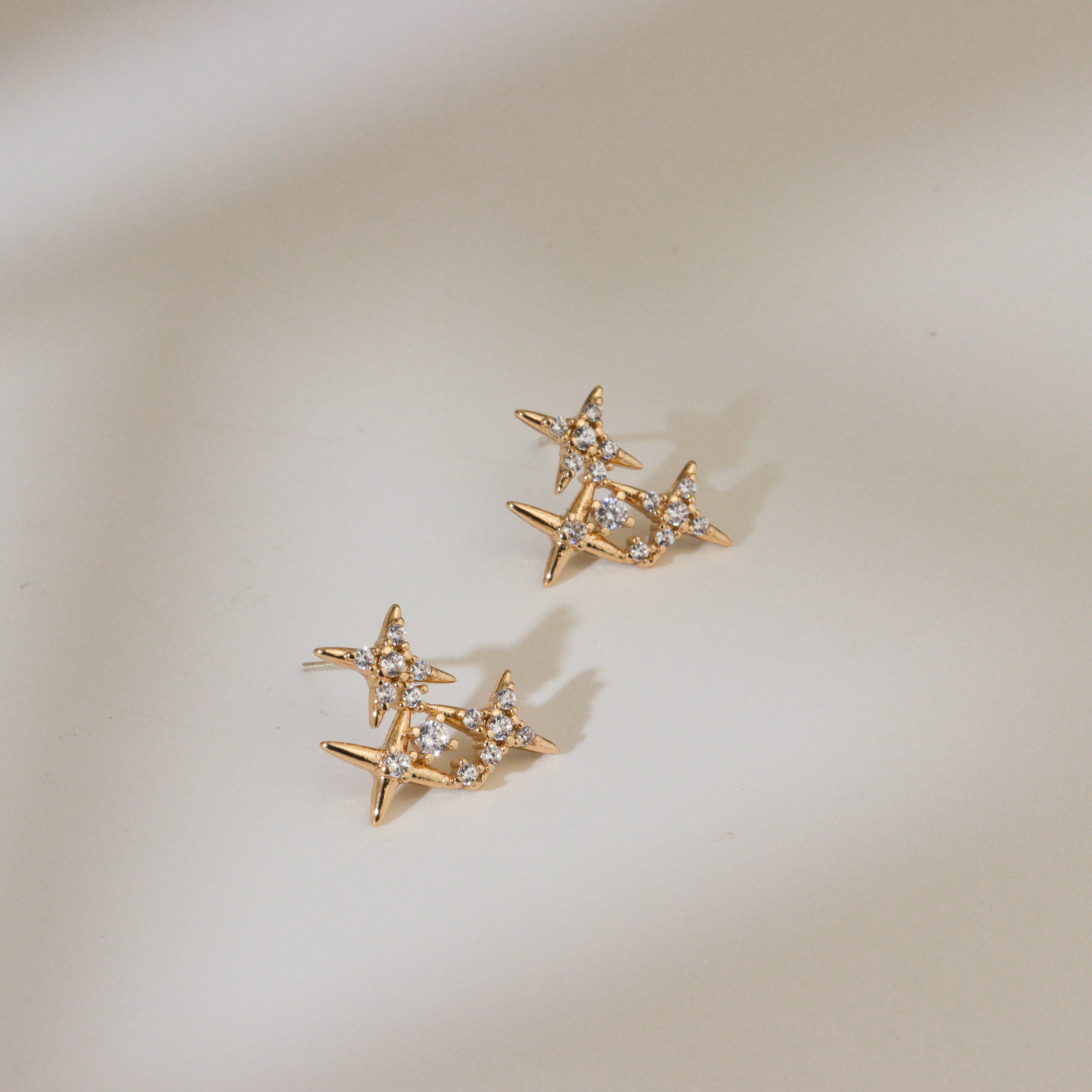 Tri-Star Earrings