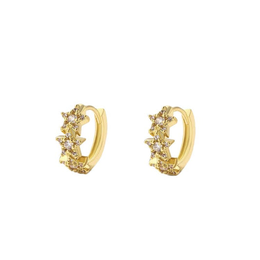 Cosmo Cubic Huggies Earrings