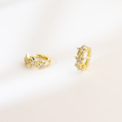 Cosmo Cubic Huggies Earrings