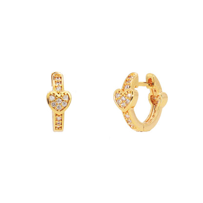 Philia Love Cubic Huggies Earrings