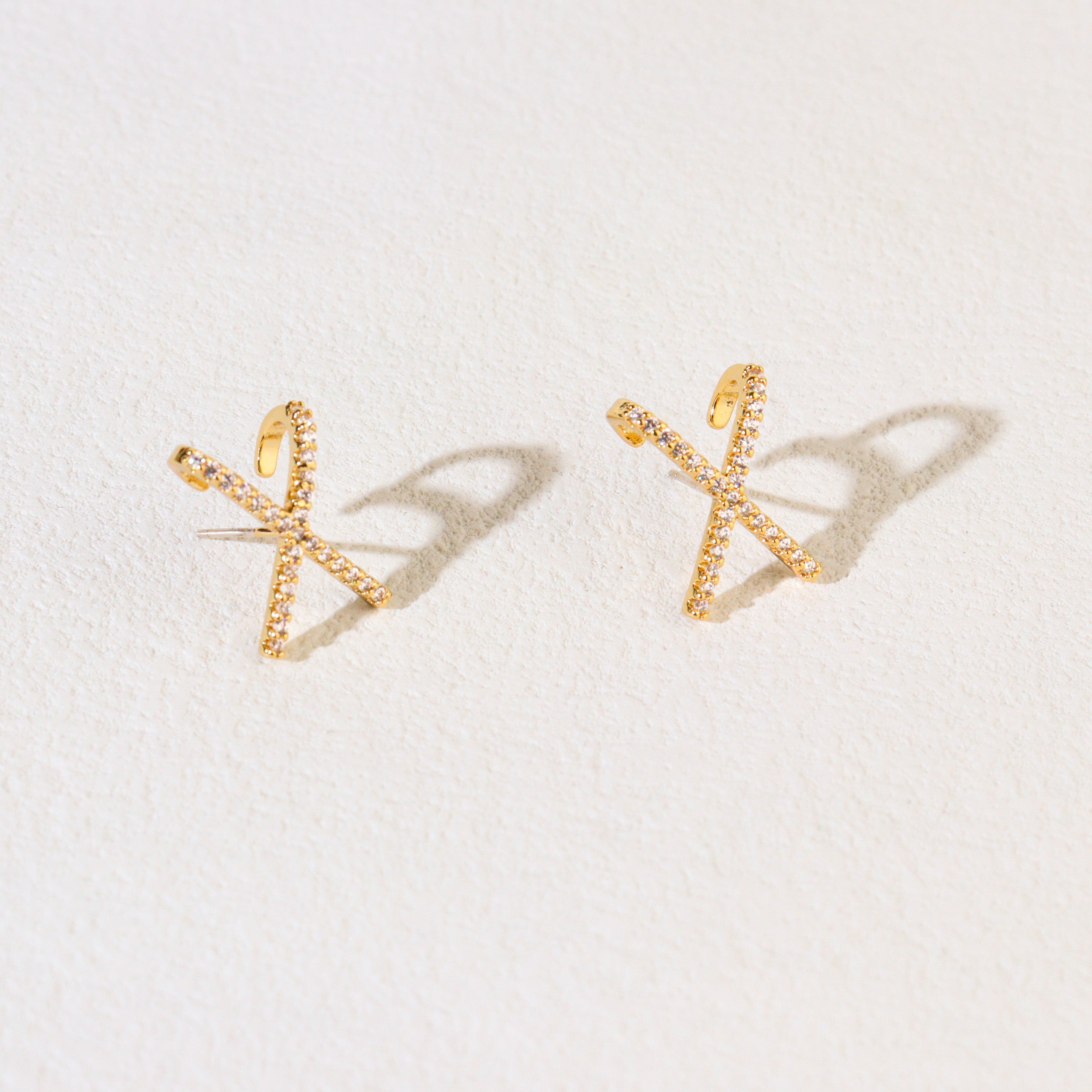 Petite Flash Anchor Earrings