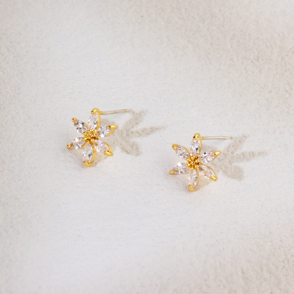 White Slender Earrings