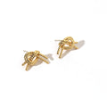 Sailor's Knot Gold Earrings