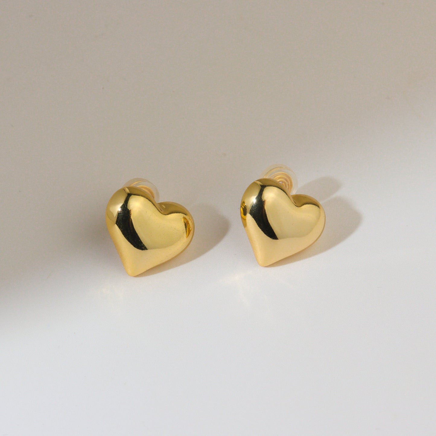 Big Love Gold Clip On Earrings