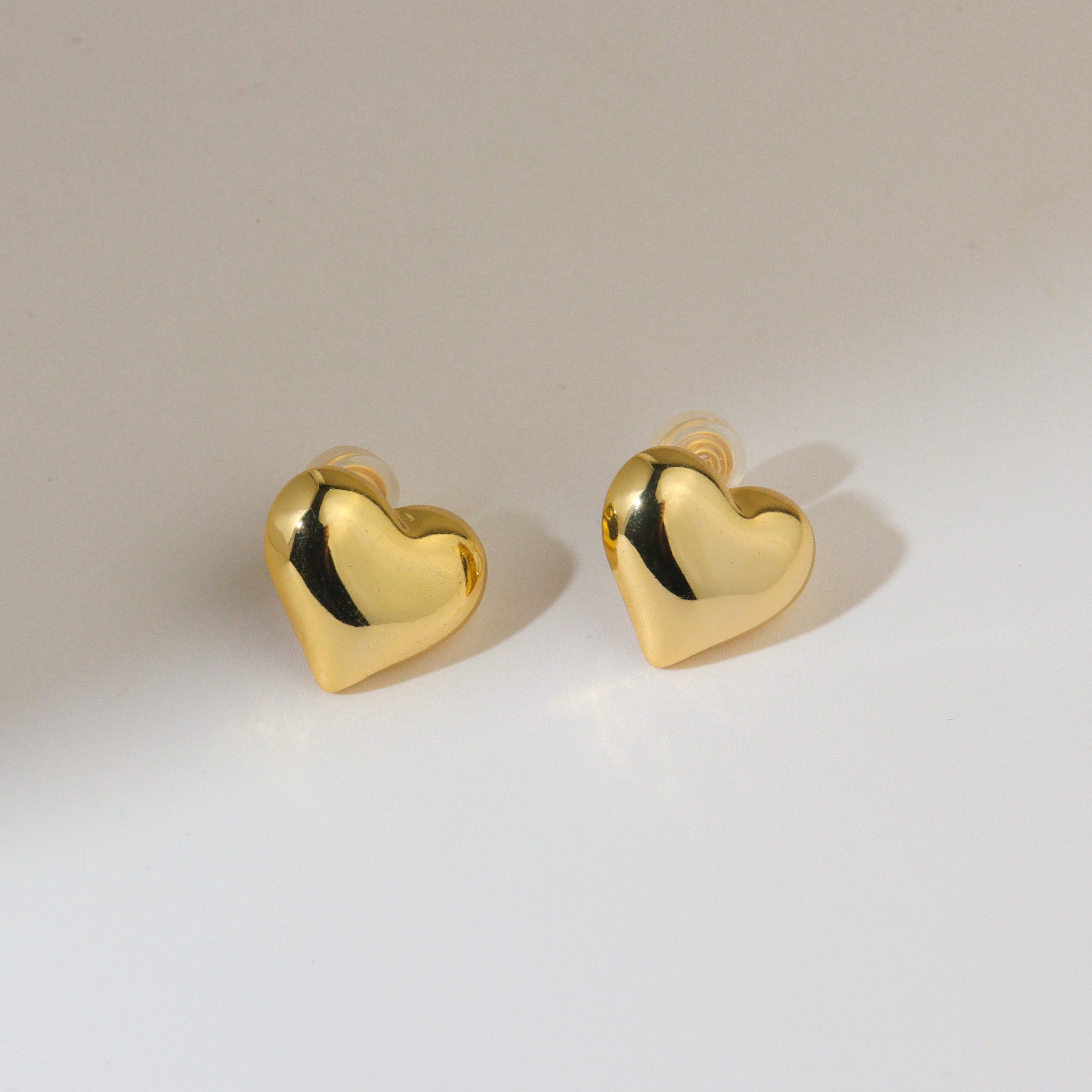 Big Love Gold Clip On Earrings