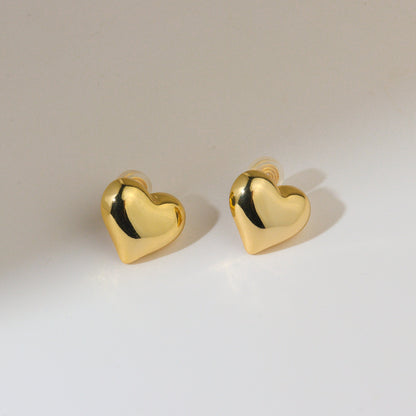 Big Love Gold Clip On Earrings