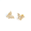 Papillon Gold Clip On Earrings
