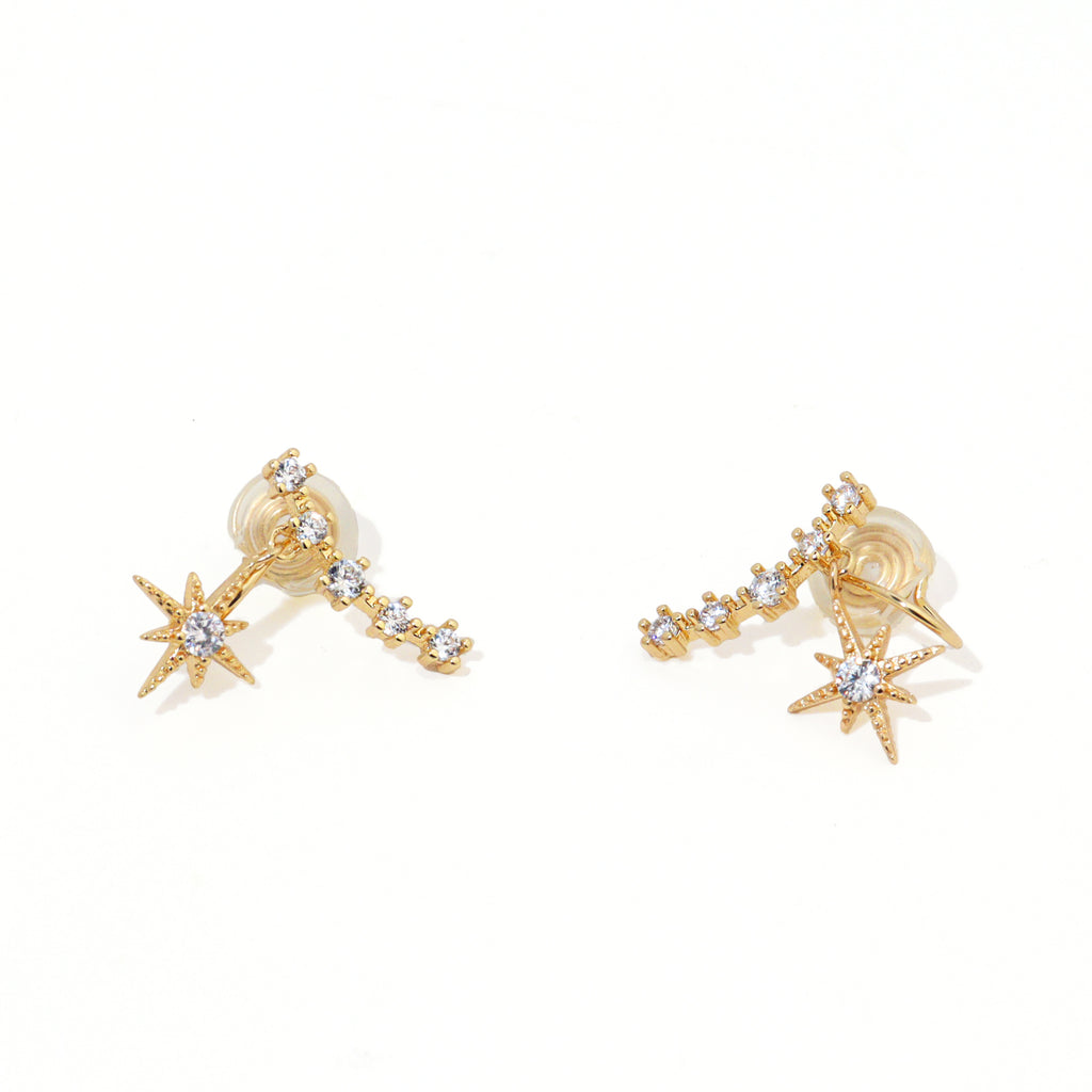 Ursa Minor Clip On Earrings
